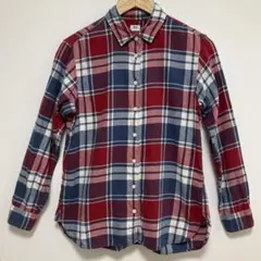 ユニクロ/チェック柄 長袖シャツ レディースMサイズ