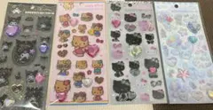 サンリオ　キラキラストーンシール　立体シールセット 4枚