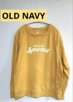 OLD NAVY イエローカジュアル トレーナー M春スウェット✨冬　春お出かけのサムネイル