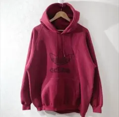 【227】80s adidas パーカー　フーディー　肉厚　 USA製　古着