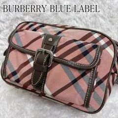 BURBERRY バーバリー ノバチェック ショルダーバッグ ナイロン レザー