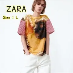 ★週末SALE★【タグ付】ZARA × E.T メンズTシャツ　Lサイズ