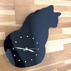 黒猫　猫　掛け時計　時計　インテリア　CNLOT