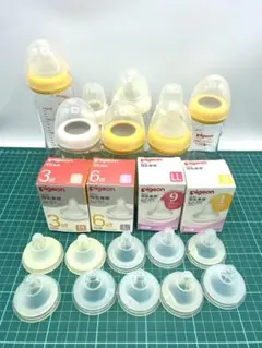 哺乳瓶8本セット★ピジョン★おまけで母乳実感★中古★ほ乳瓶★