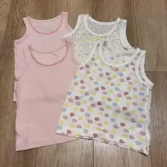 ベビー服　肌着　メッシュ　タンクトップ　4枚セット（ユニクロ×2、西松屋×2）