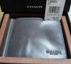 【新品・タグ付】COACH コーチ マネークリップ付財布 デニム アウトレット