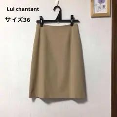 ルイシャンタン　Lui chantant セミタイトスカート　キャメル　36のサムネイル
