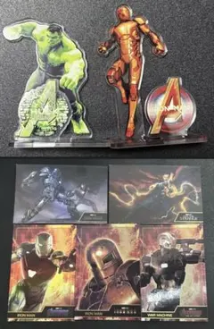 ハッピーくじ　アベンジャーズ アクリルスタンド　カード　セット