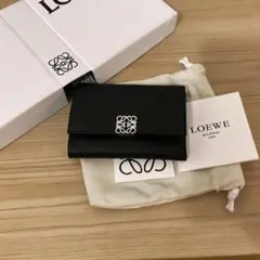 LOEWE ロエベ アナグラム バーティカル ウォレット スモール ブラック