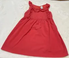 ZARA オレンジ　ノースリーブワンピース　104センチ