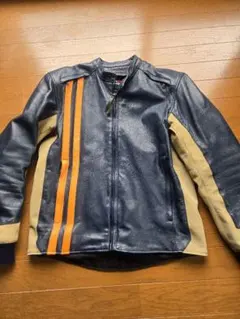 KUSHITANI レザージャケット Lサイズ ネイビーのサムネイル