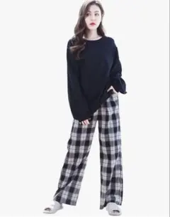 WULFUL ルームウェア レディース 綿100 長袖 パジャマ上下セット