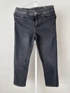 ZARA レギュラーフィット デニムパンツ 黒 164cm