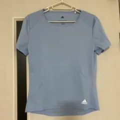 adidas RUNNING CLIMALITE Tシャツ ライトブルー M