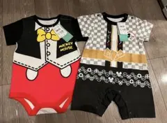 新品ミッキーマウスロンパース 70cm 80cm ディズニーロンパース　ミッキー