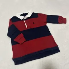 Ralph Lauren 長袖ポロシャツ 90サイズ 赤/紺