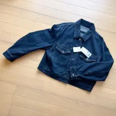 新品 タグ付き UNIQLO ユニクロ デニム クロップド ジャケット S