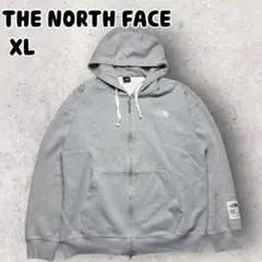 ザノースフェイス エッセンシャル フーディー ジップアップ パーカー グレーXL
