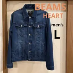 BEAMS HEART ビームス　メンズ　スウェットデニム　ジャケット　Gジャン