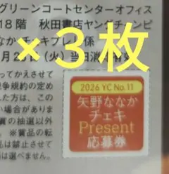 ヤングチャンピオン11号 矢野ななか 直筆サイン入りチェキプレゼント