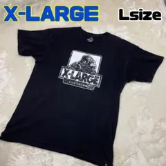 XLARGE エクストララージ Tシャツ プリント ビッグ ロゴ 黒 L