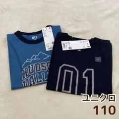 未使用タグ有/ユニクロ Tシャツ 110サイズ 2枚まとめ売り