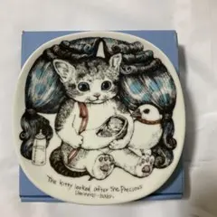ヒグチユウコ 九谷焼絵皿 まねきにゃんこ / 九谷焼チャーム ひとつめ
