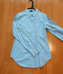 長袖 ストライプ シャツ