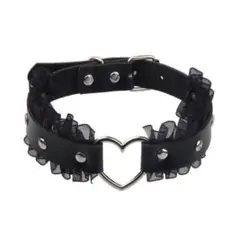 チョーカー ネックレス レザー ハート ゴシック ゴスロリ パンク コスプレ