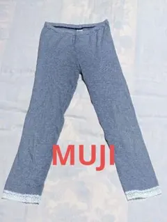 無印良品　レギンス　M　7分丈　ボーダー　スパッツ　レディース　muji