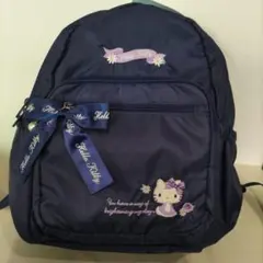 新品 Sanrio ハローキティ リュック Mサイズ ネイビー