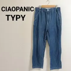 ​【Mサイズ】CIAOPANIC TYPY コットンリネン デニムイージーパンツ