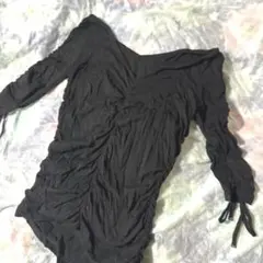 黒　七分袖 Tシャツ　カットソー　美品