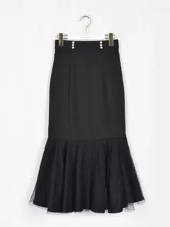 evelyn パールリボンマーメイドスカート