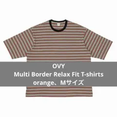Multi Border Relax Fit T-shirts／orange、Mのサムネイル