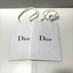 美品　Dior 白 ショッパー袋 2枚セット
