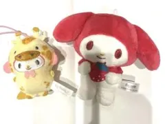 マイメロディ ぬいぐるみ ストラップ付き - メルカリ