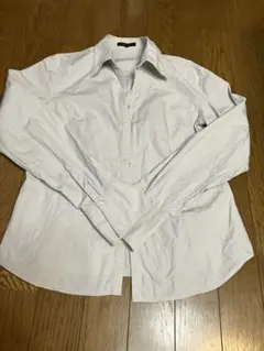 COMME CA ISM ホワイト長袖シャツ M