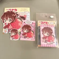 名探偵コナン 灰原哀 アート缶バッジ トレーディングステッカー
