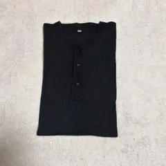 ユニクロ ドライワッフルヘンリーネックTシャツ