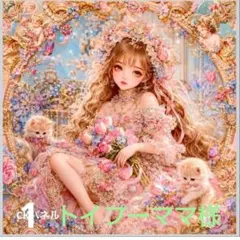 ご確認用 あ〜ちゃん様専用 ハンカチ女の子ねこちゃん柄 ハンドメイド8