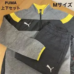 Puma トレーニングウェア 上下セット グレー/イエロー Mサイズ