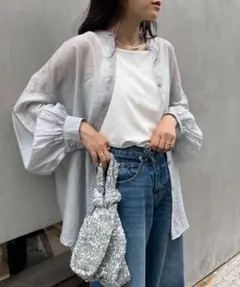 CIAOPANIC TYPY(チャオパニックティピー) シアーバンドカラーシャツ