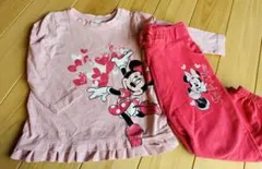 ディズニー ミニーマウス トレーナーとパンツセット