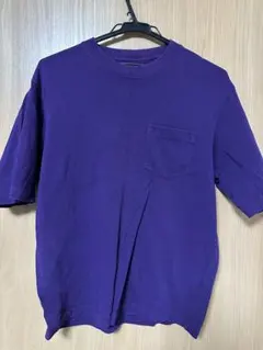 GU コットン パープル オーバーサイズ Tシャツ XS ジーユー　即日発送