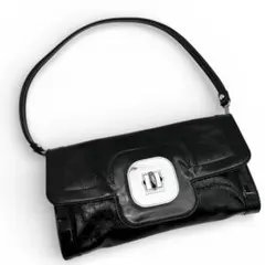Longchamp One Shoulder Bag Black Y2k