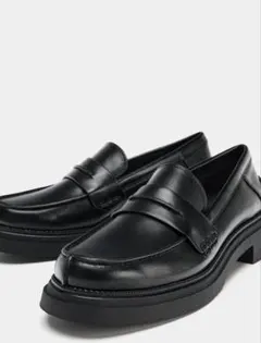 (a__y様専用)ブラックレザー ローファー 厚底