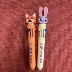 【新品未使用⭐️】ニック・ワイルド＆ジュディ・ホップス ボールペン2本セット‼️のサムネイル
