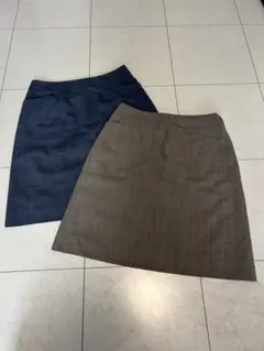 【美品】Perfect Suit FActory スカート9号　 2色セットのサムネイル