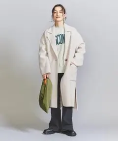 BEAUTY&YOUTH テーラード リバーコート チェスターコート